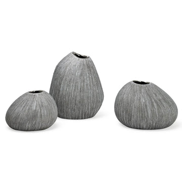 GRANITE FINISH MINI BUD VASES