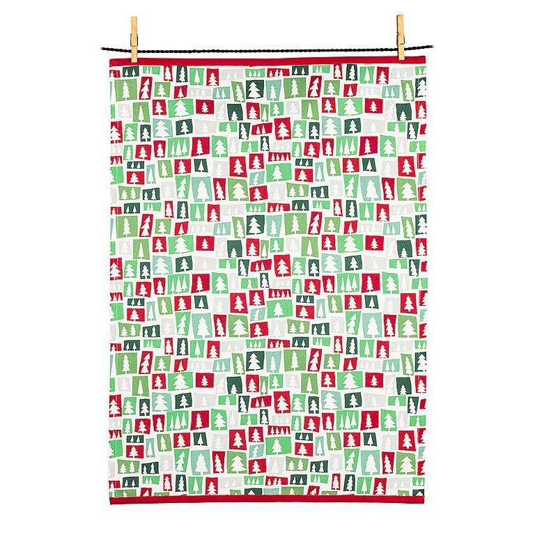 MODERN TREES TEA TOWEL