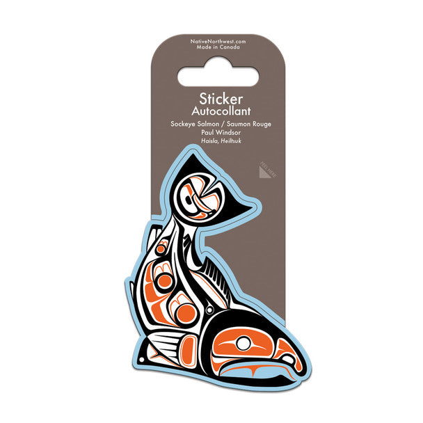 STICKER- SOCKEYE SALMON